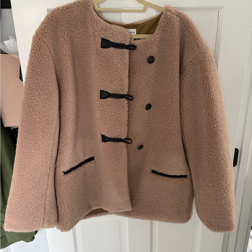 J. Crew Women's Teddy Jacket in Tan
